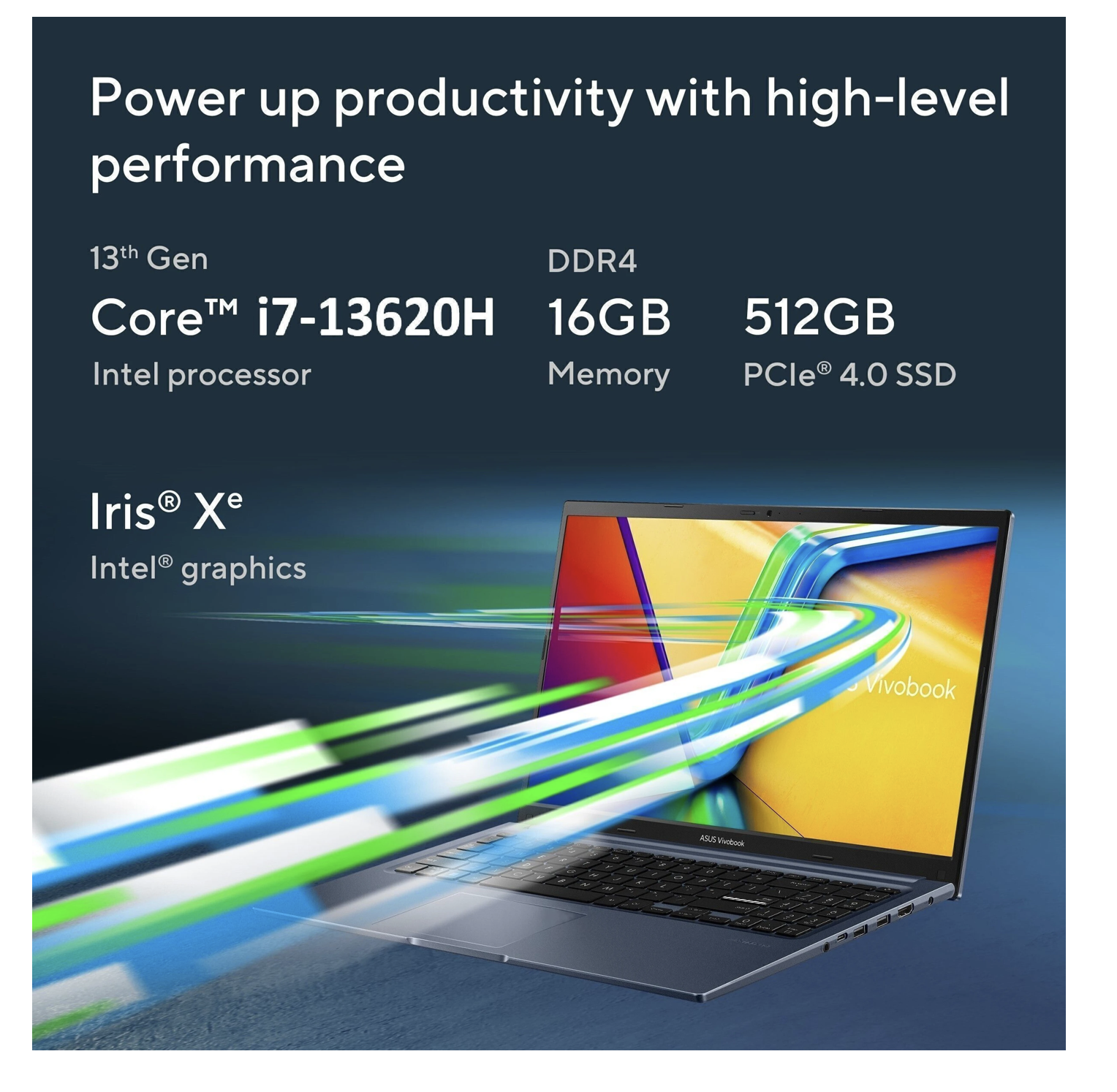 ASUS Vivobook 15 i5 13420H 16GB 512GB SSD FHD